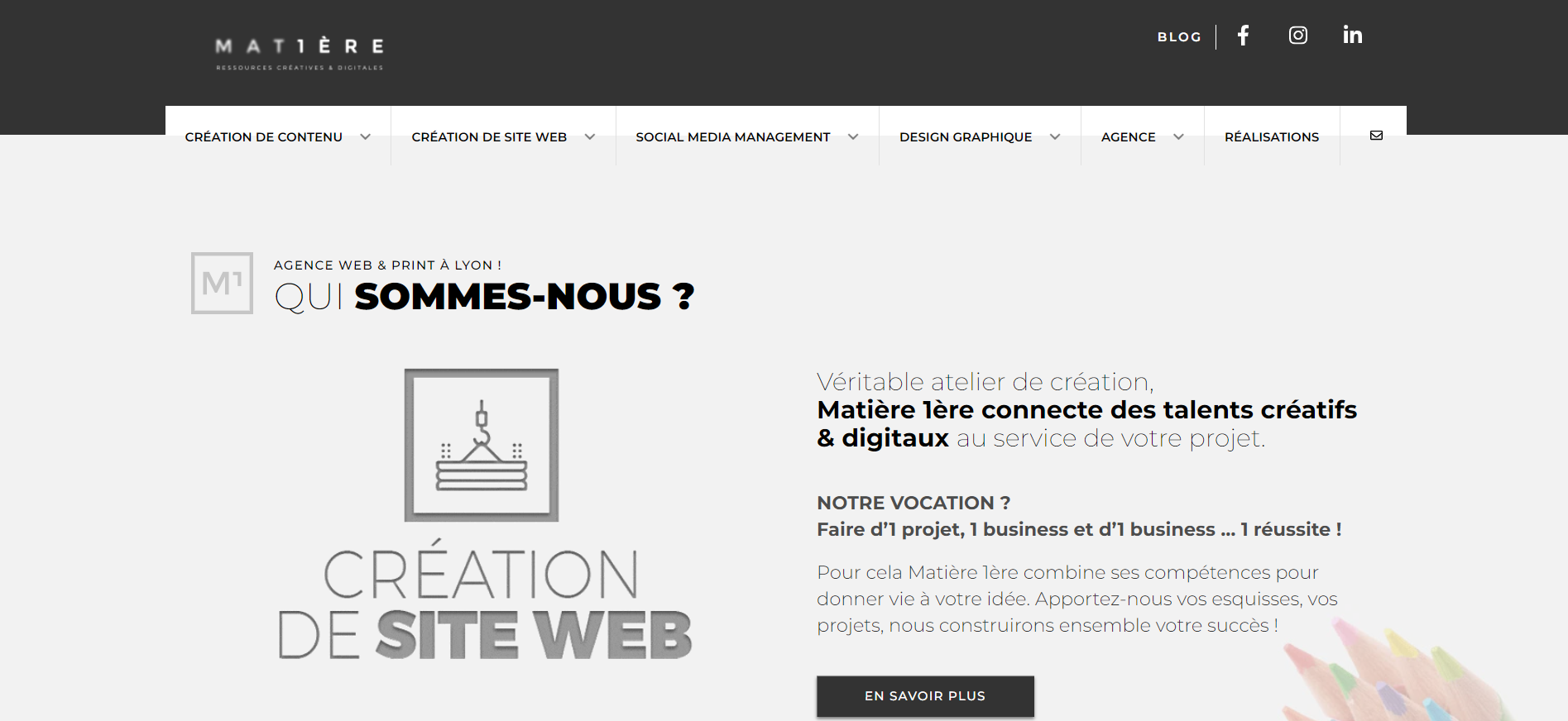  Matière-1Ere - Agence Web à Lyon 