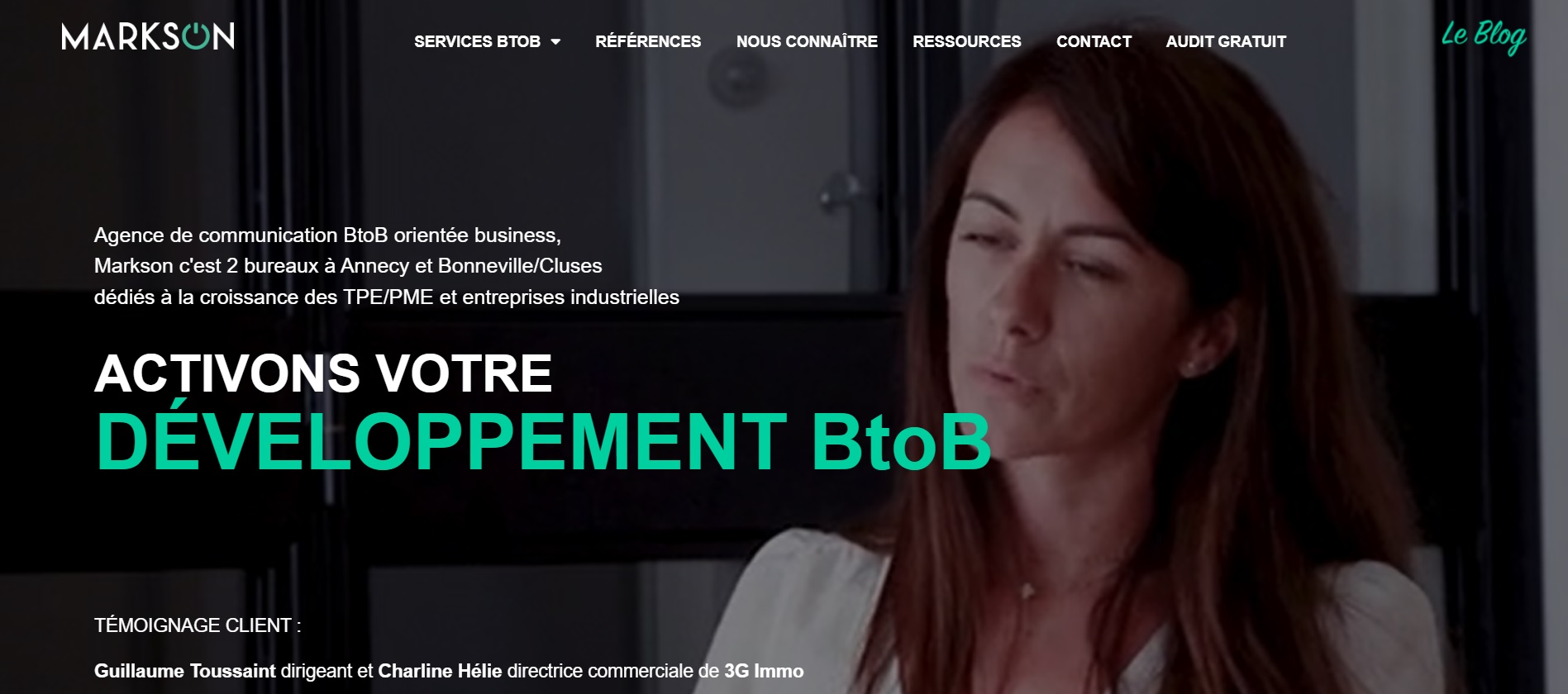  Markson marketing BtoB - Agence Web à Annecy