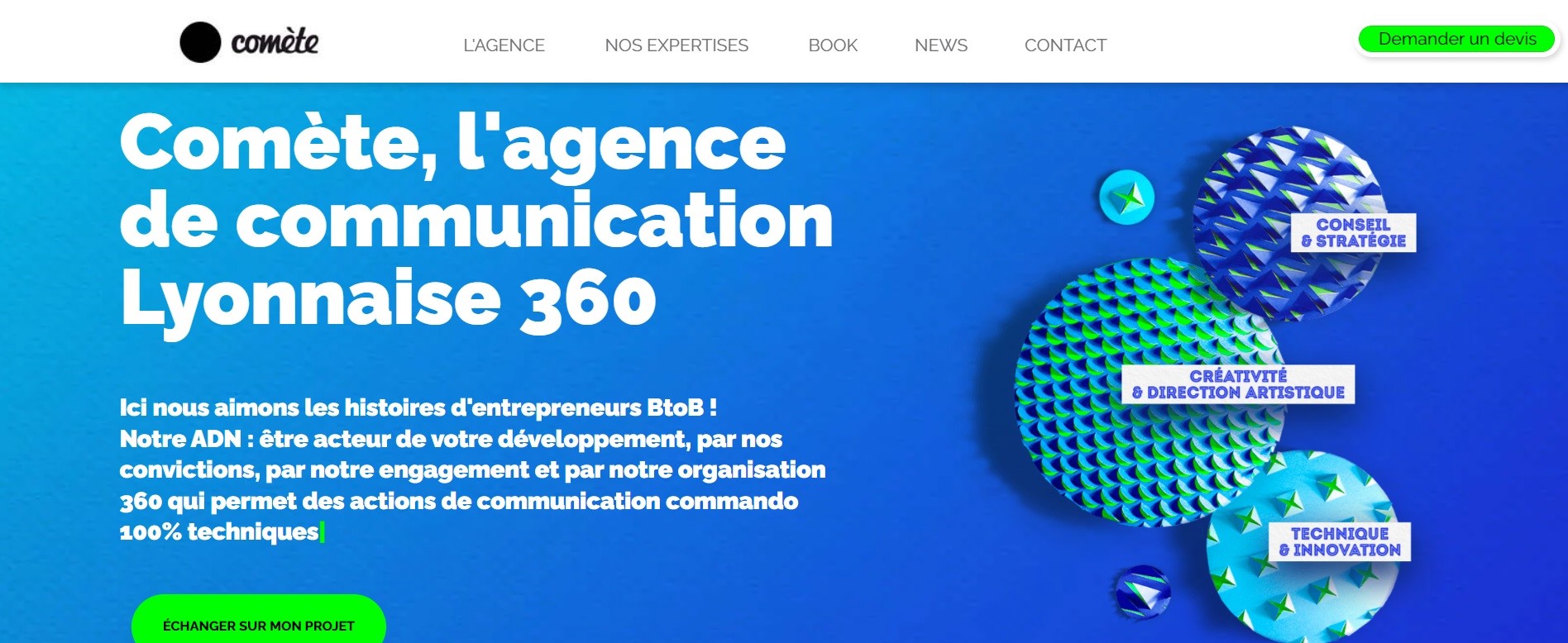  Comète agence de communication Lyon - Agence Web à Lyon 