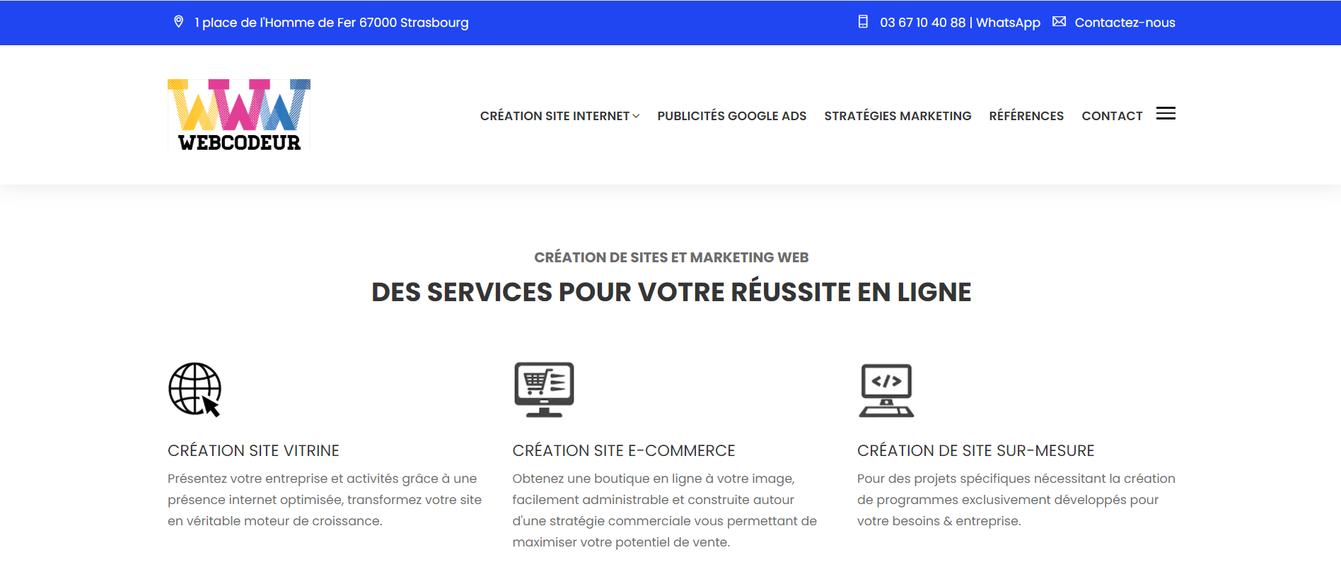  WebCodeur – Agence Web, Création de Sites, Référencement - Agence Web à Strasbourg 