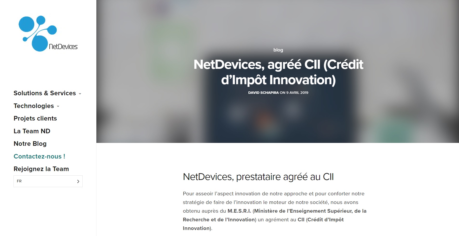  NetDevices – Agrée CII - Agence Web à Caluire-et-Cuire