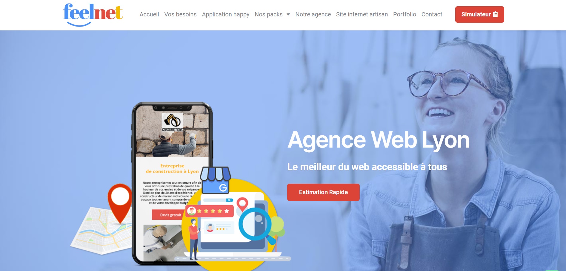  FEELNET- création application mobile Lyon - Agence Web à Vaulx-en-Velin
