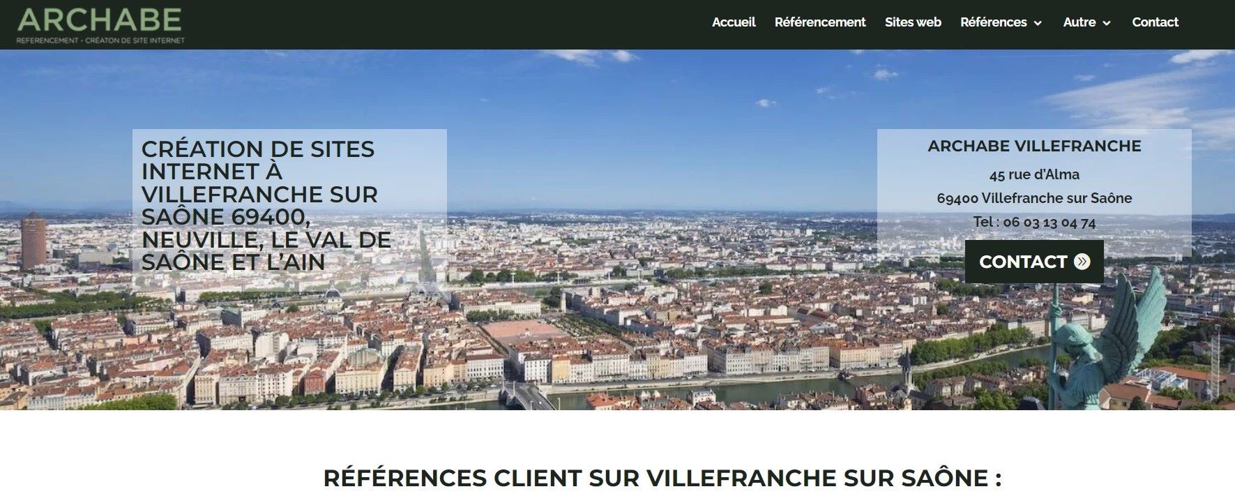  ARCHABE SAS Création de sites web — Agence web - Agence Web à Villefranche-sur-Saône 