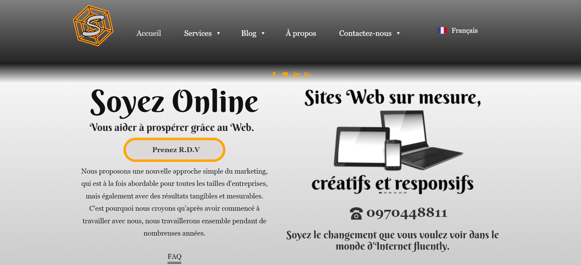 Soyez Online - Création site internet, Montluçon - Agence Web à Moulins