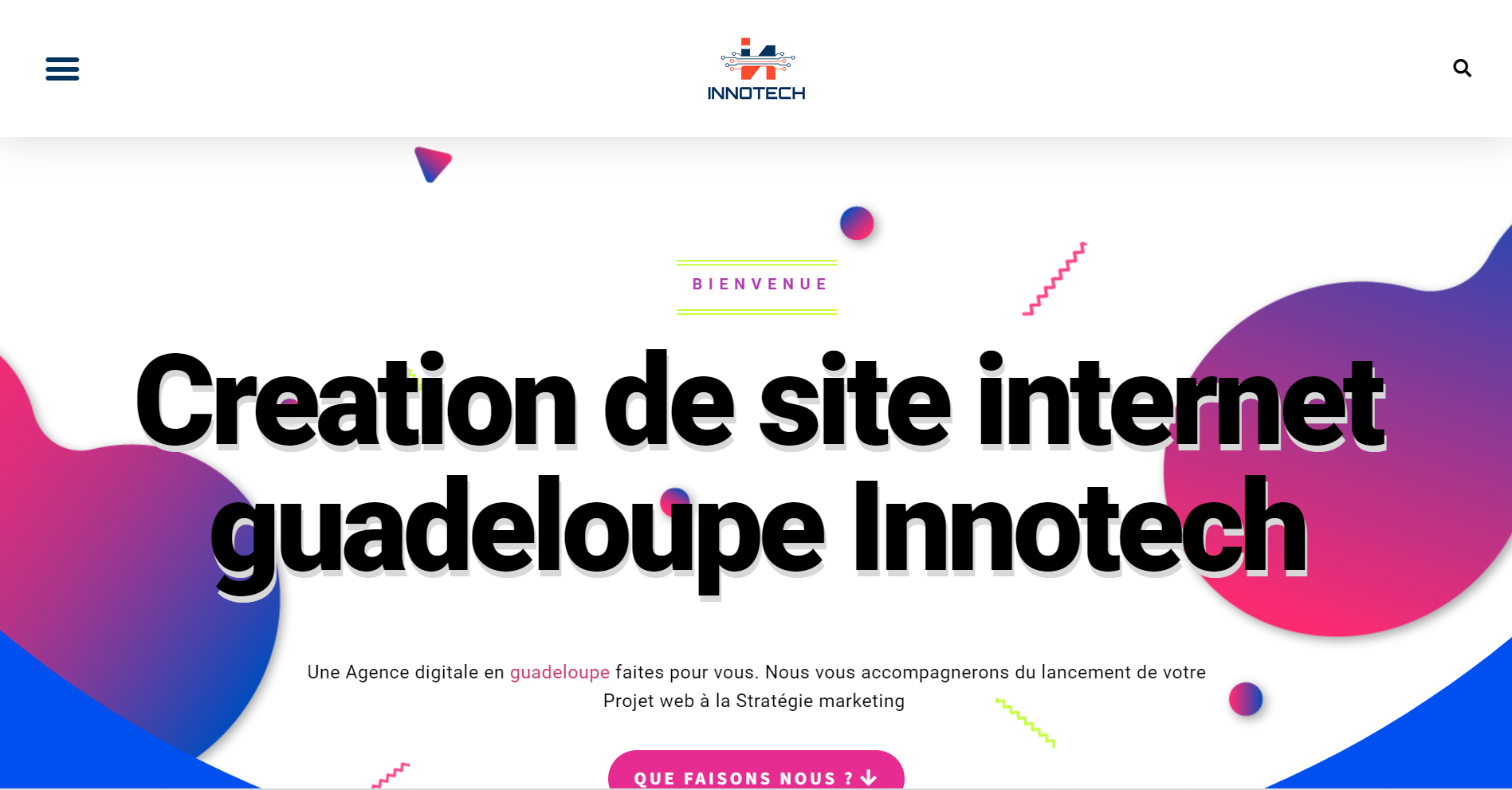  Creation site internet Guadeloupe – INNOTECH - Agence Web à Sainte-Rose