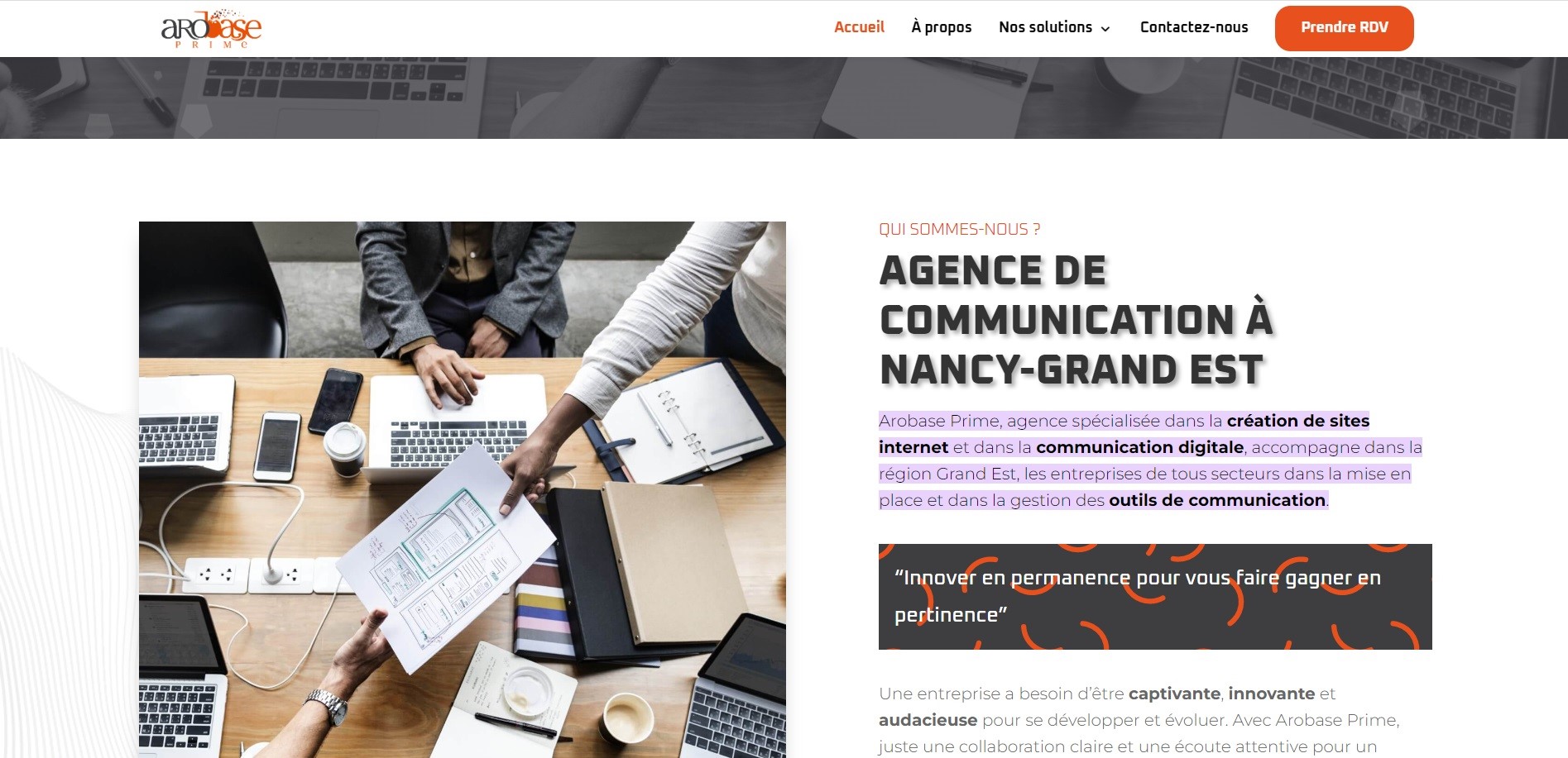  Arobase Prime Agence de communication digitale - Agence Web à Nancy