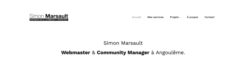 Simon Marsault – Création de site internet à Angoulême - Agence Web à Angoulême