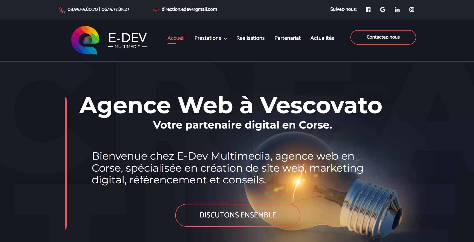  Agence web E-Dev Multimedia - Agence Web à l'Ile-Rousse